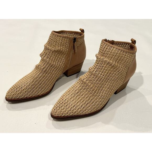 Anthropologie Kelsi Dagger Brooklyn TOAST NEUTRAL Women's 12 Ego Ankle Boot $219 - Picture 8 of 13